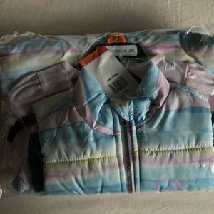 Calvin Klein puffer vest and long sleeve hooded top 2T